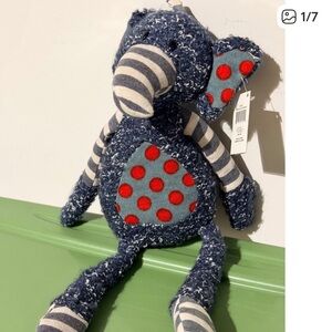 GANZ Blue and Gray Elephant Stuffed Animal